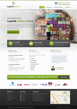 Web Design by OM for Logiztik Alliance Group | Design: #5822101