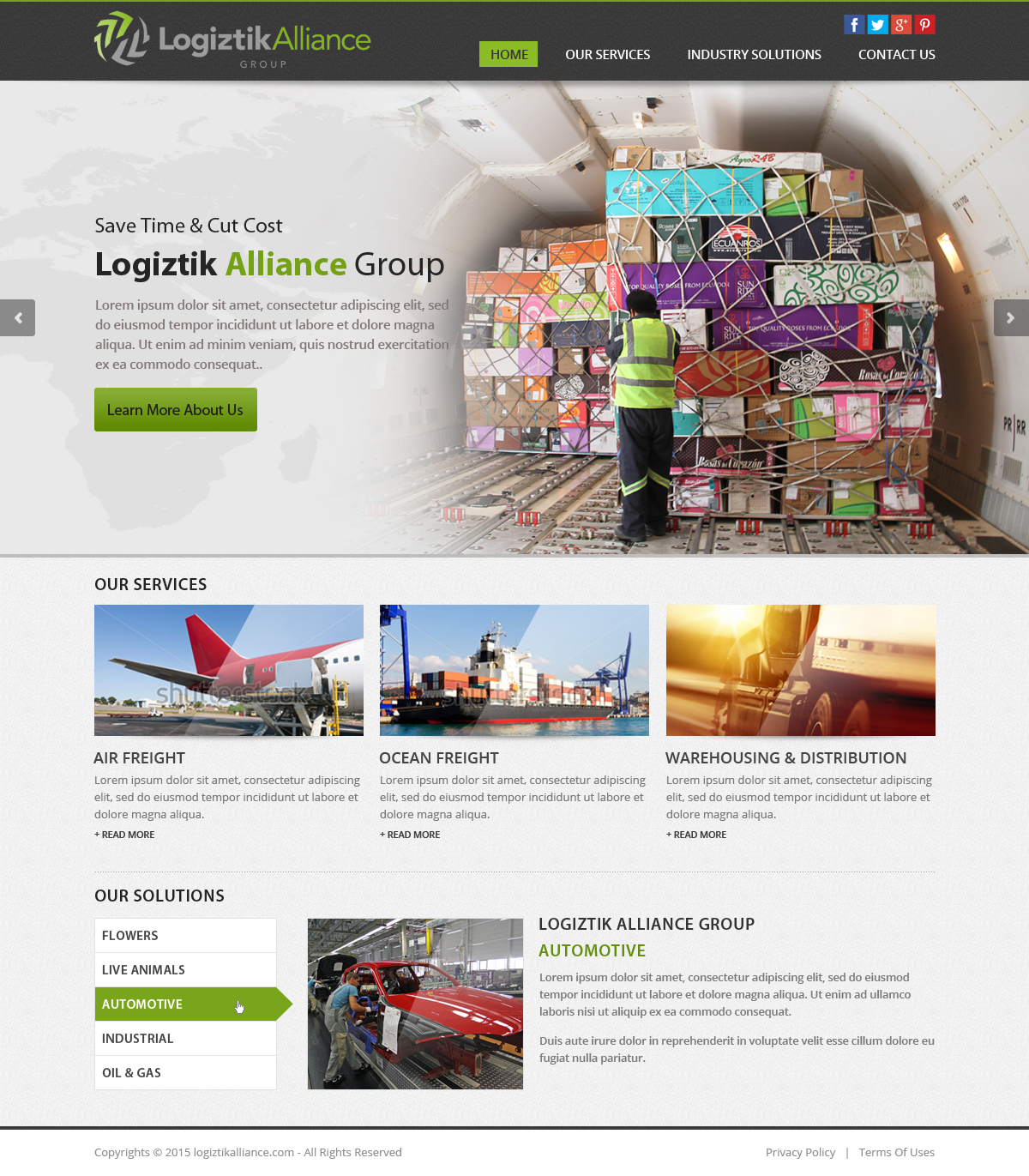 Web Design by OM for Logiztik Alliance Group | Design #5822119
