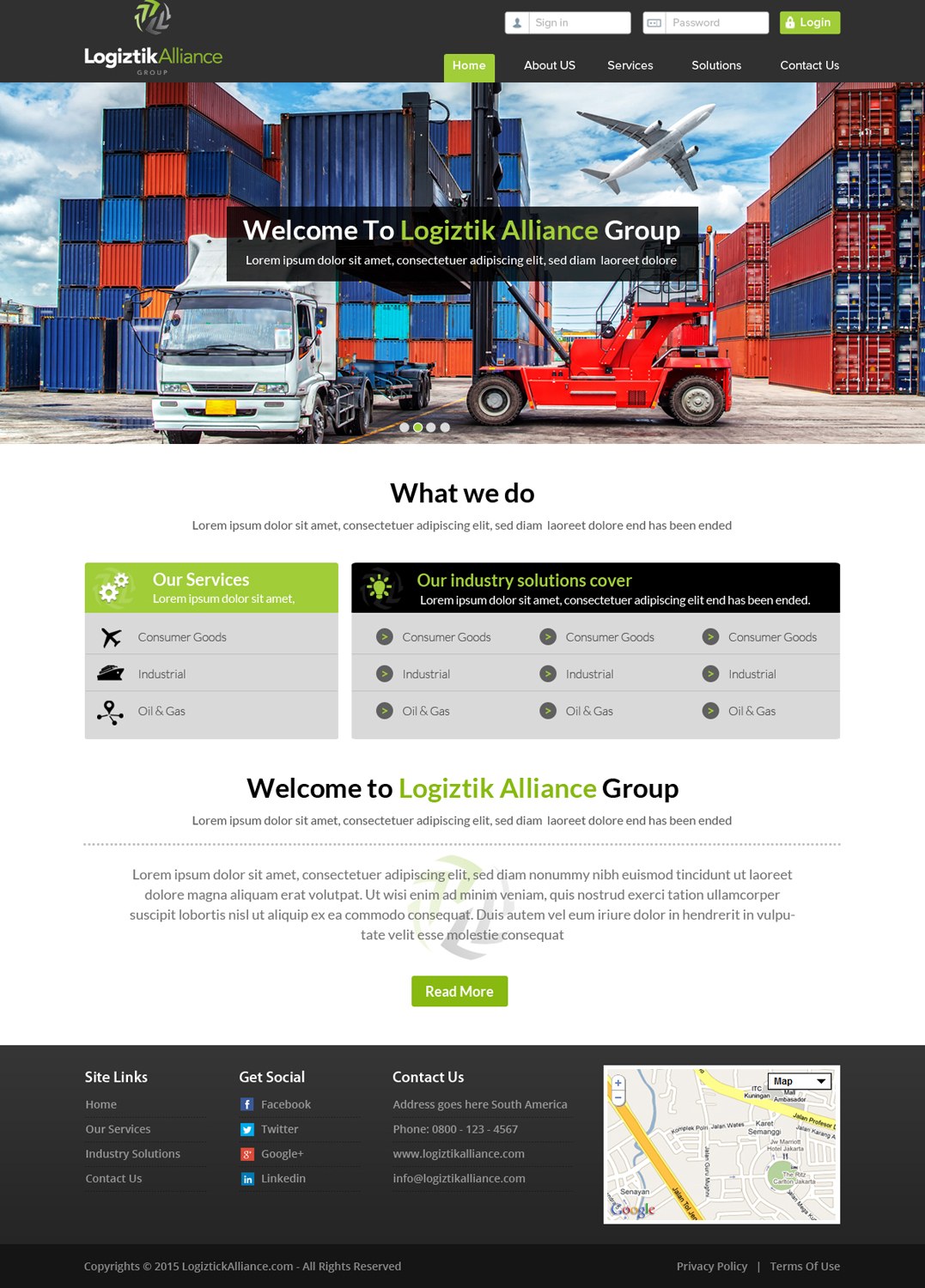 Web Design by OM for Logiztik Alliance Group | Design #5830868