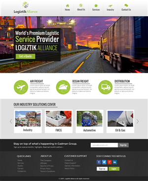 Web Design by OM for Logiztik Alliance Group | Design: #5830874