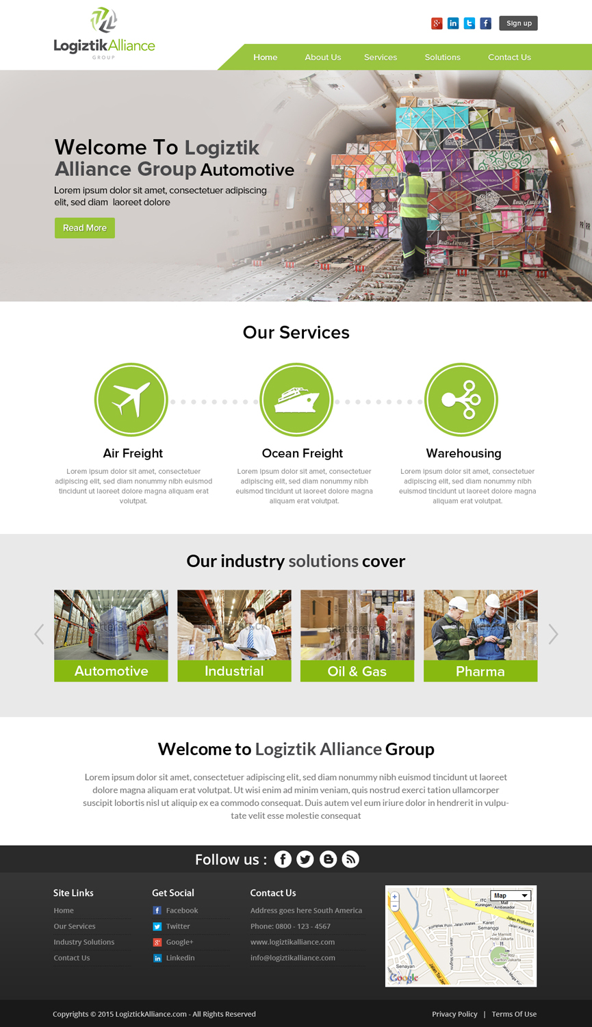 Web Design by OM for Logiztik Alliance Group | Design #5830901