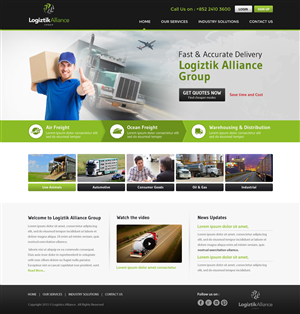 Web Design by OM for Logiztik Alliance Group | Design: #5830922