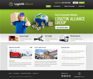 Web Design by OM for Logiztik Alliance Group | Design: #5830926