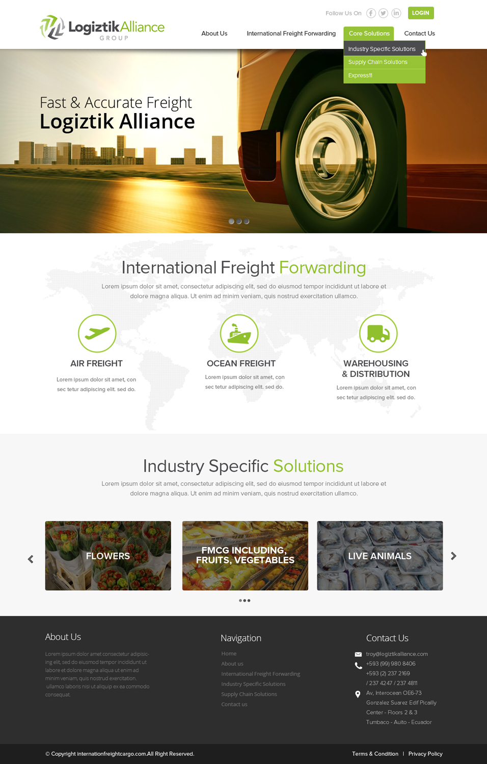 Web Design by OM for Logiztik Alliance Group | Design #5835241