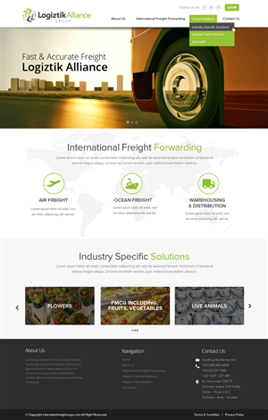 Web Design by OM for Logiztik Alliance Group | Design: #5835241