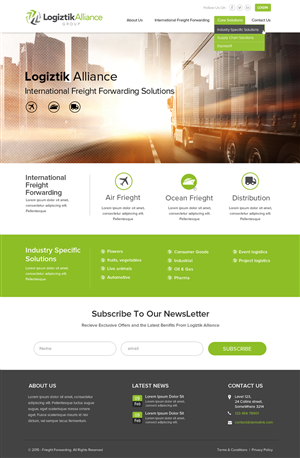 Web Design by OM for Logiztik Alliance Group | Design: #5835266