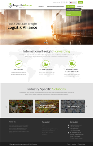 Web Design by OM for Logiztik Alliance Group | Design: #5859518
