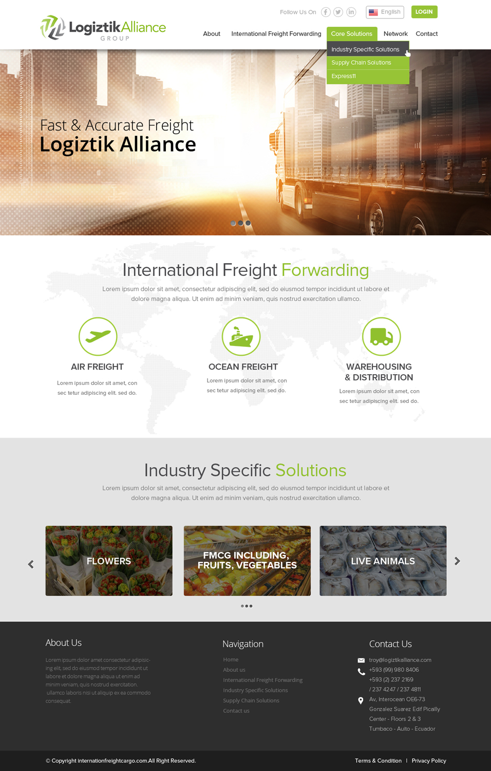 Web Design by OM for Logiztik Alliance Group | Design #5862691