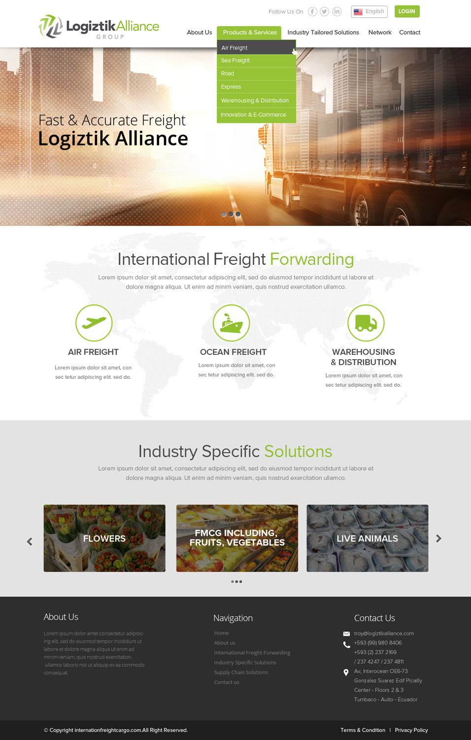 Web Design by OM for Logiztik Alliance Group | Design #5862693