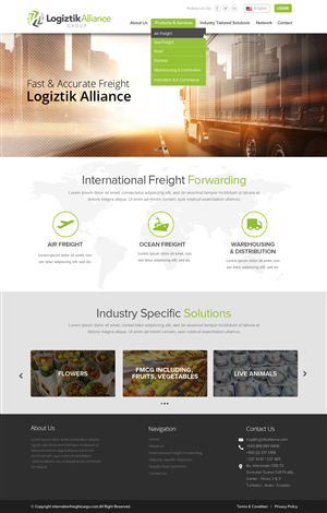 Web Design by OM for Logiztik Alliance Group | Design: #5862693