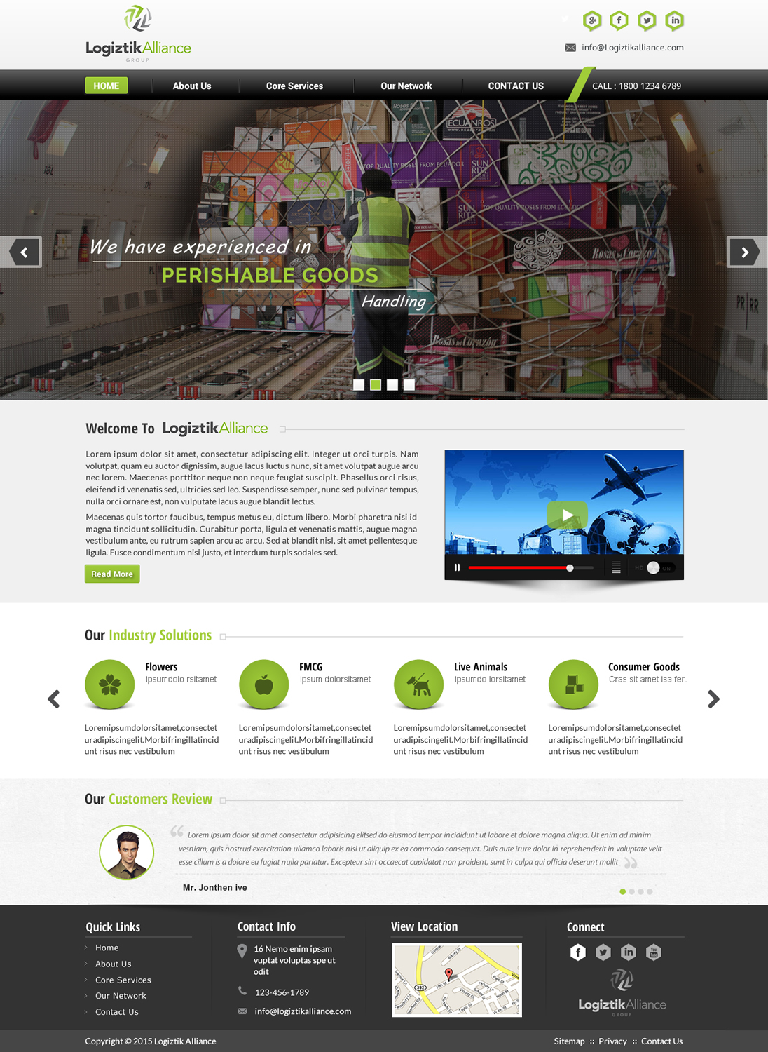 Web Design by Sbss for Logiztik Alliance Group | Design #5829453