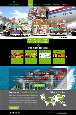 Web Design by Bright Star for Logiztik Alliance Group | Design #5830849