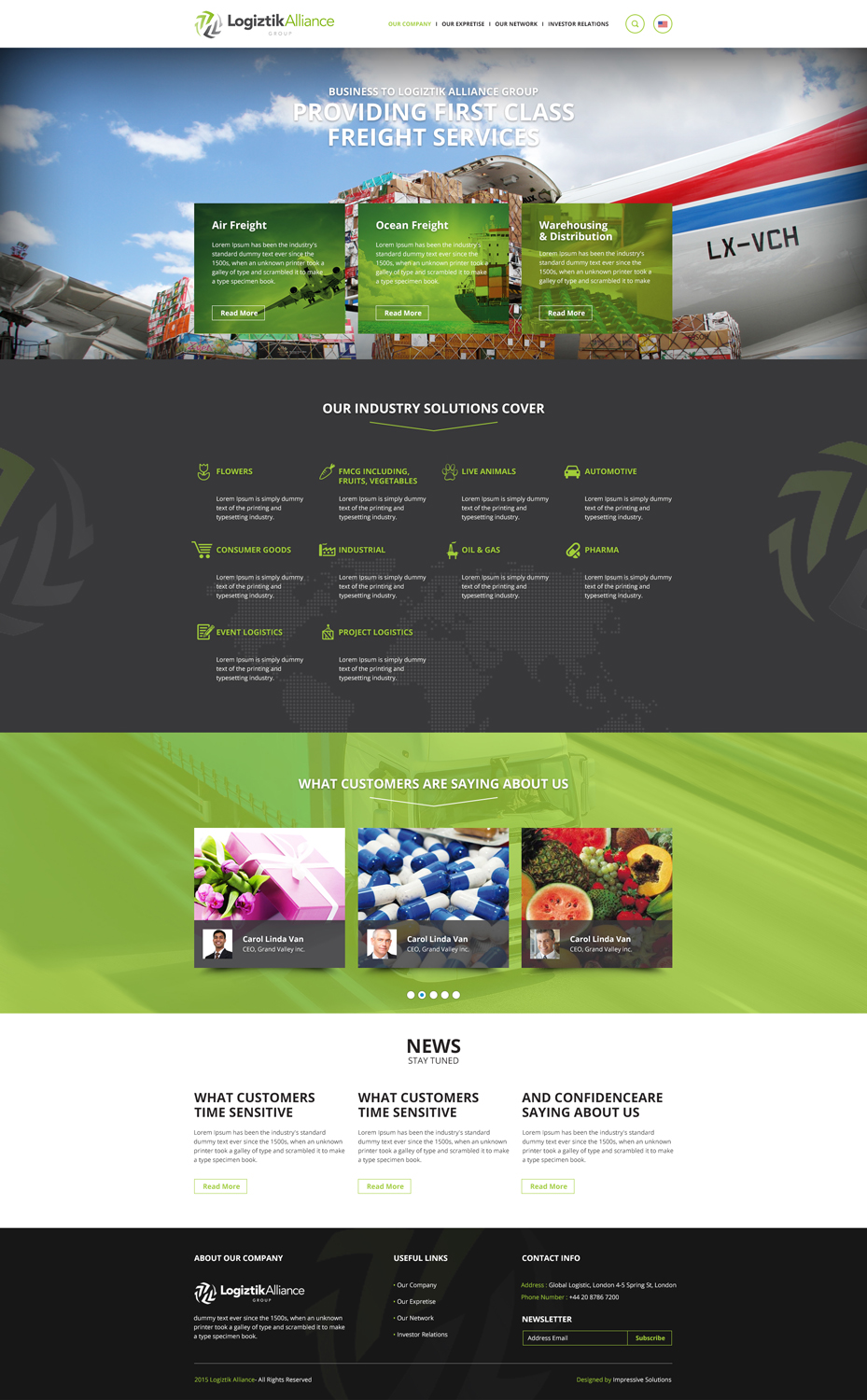 Web Design par Impressive Solutions pour Logiztik Alliance Group | Design #5829905