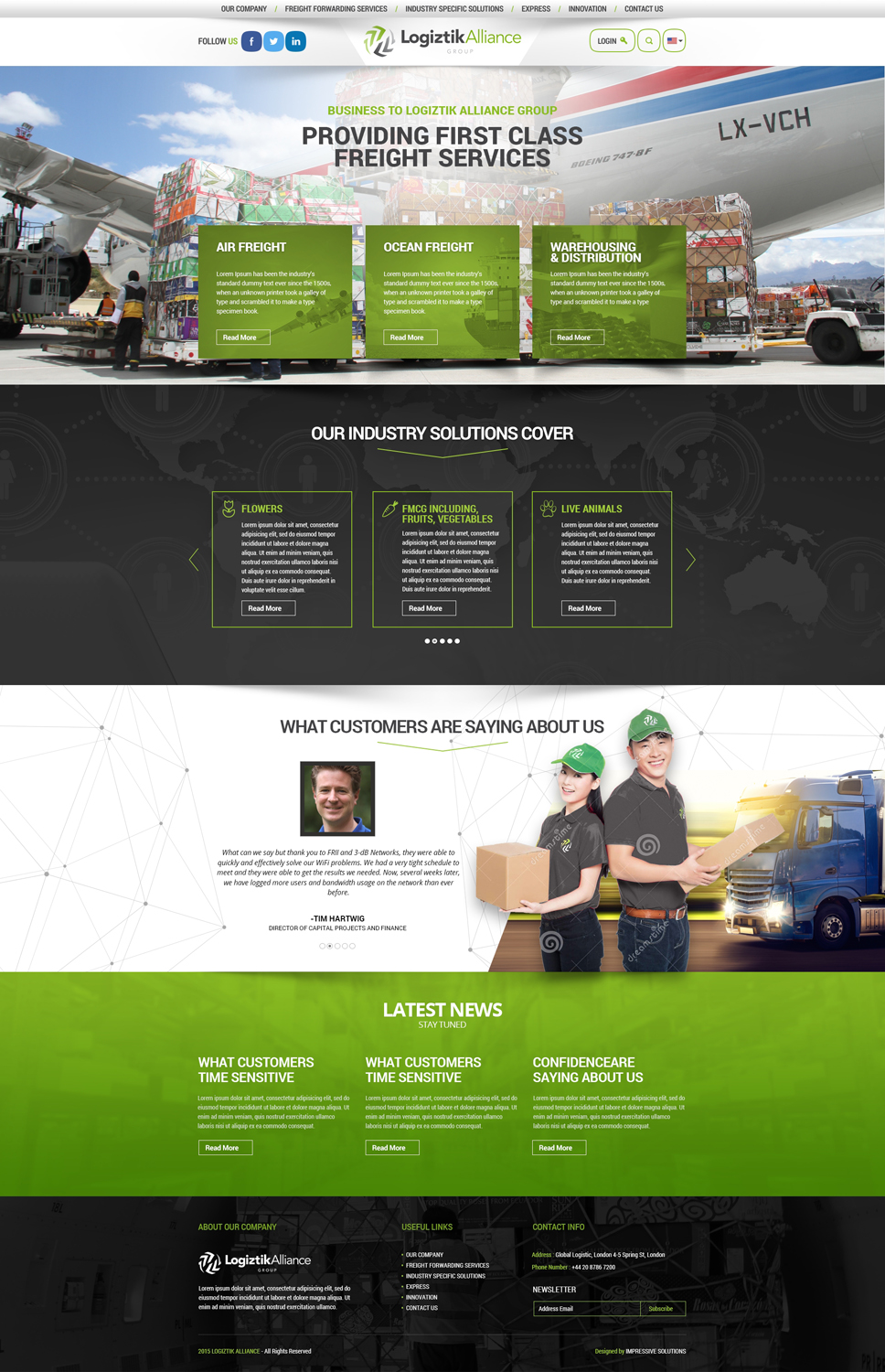 Web Design by Impressive Solutions for Logiztik Alliance Group | Design #5838689