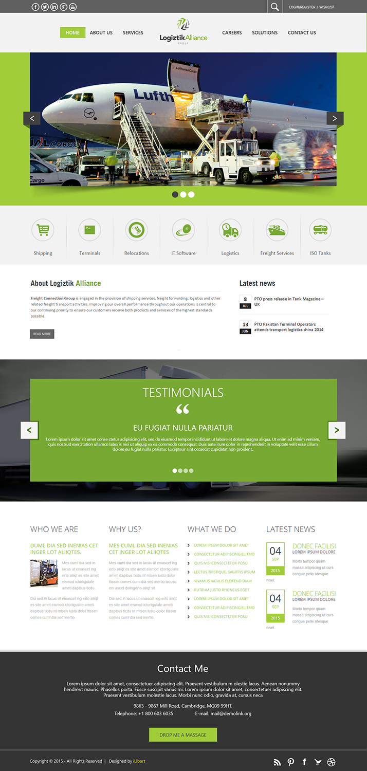 Web Design by iLibart for Logiztik Alliance Group | Design #5820852
