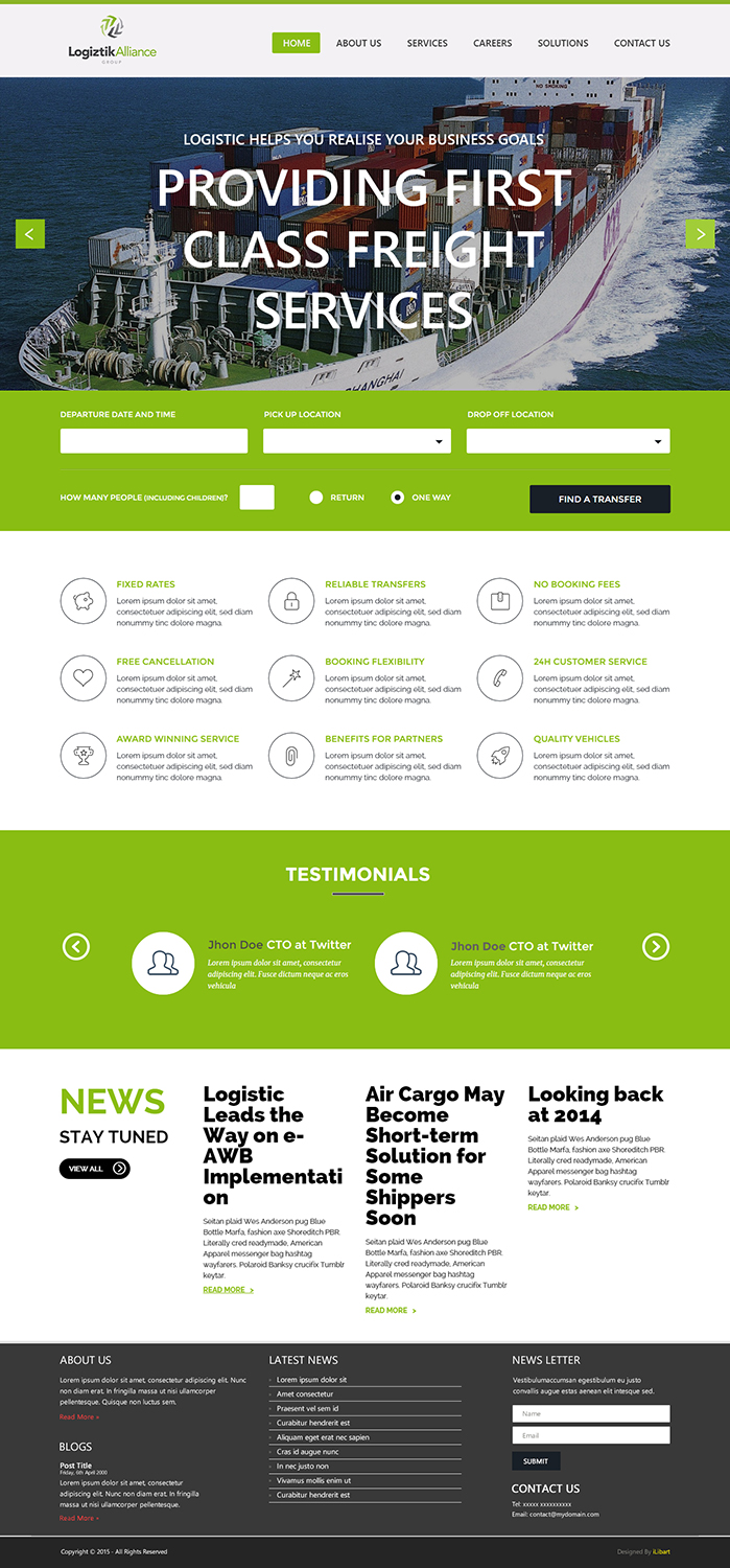 Web-Design von iLibart für Logiztik Alliance Group | Design #5821183