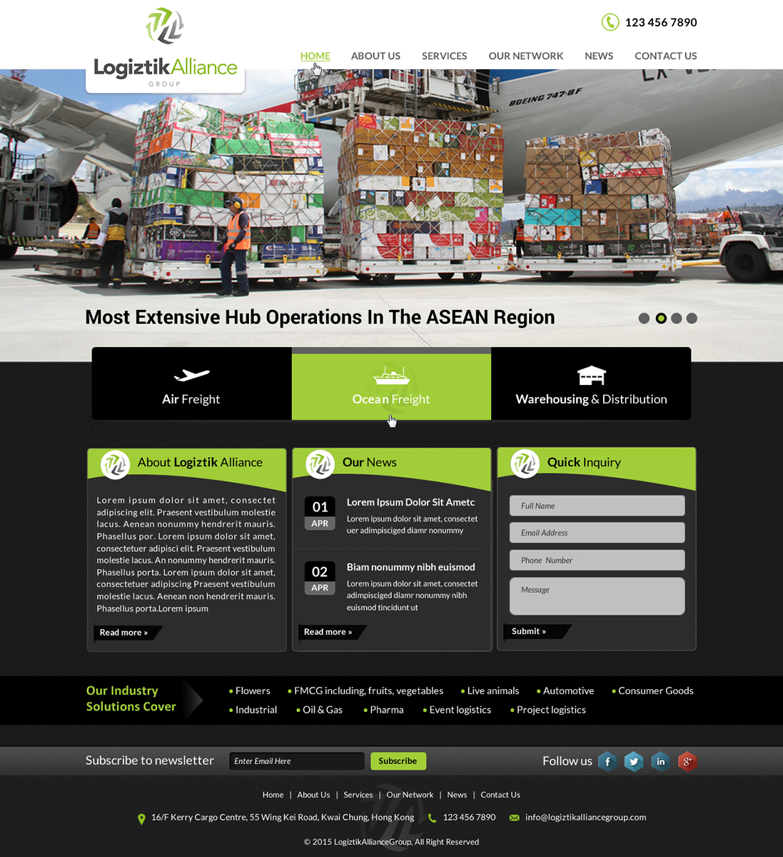 Web Design by Smart-tech solution for Logiztik Alliance Group | Design #5832670