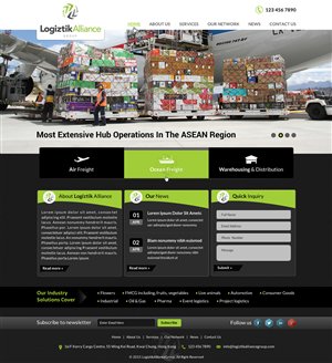 Web Design by Smart-tech solution for Logiztik Alliance Group | Design: #5832670