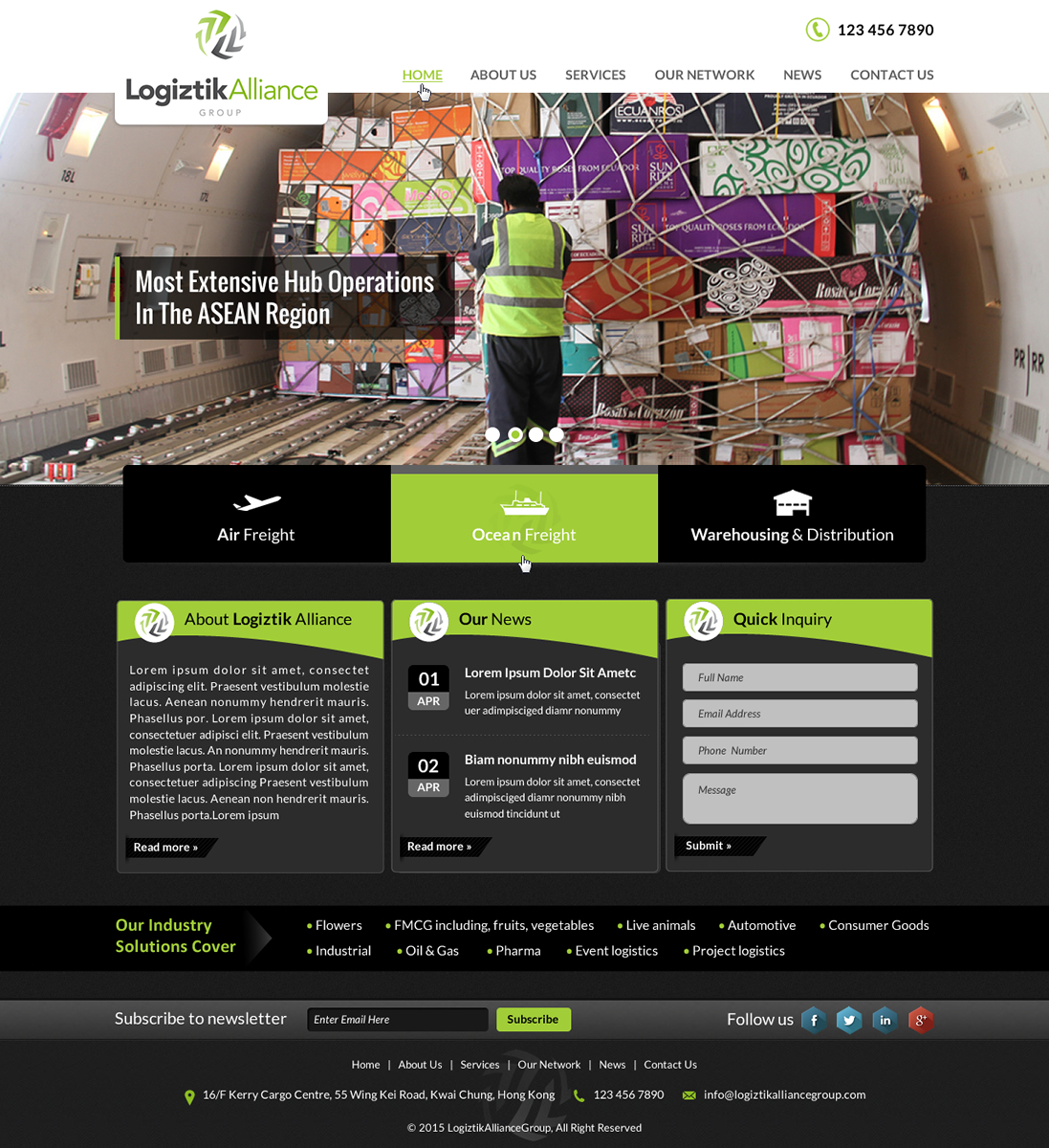 Web Design by Smart-tech solution for Logiztik Alliance Group | Design #5832682