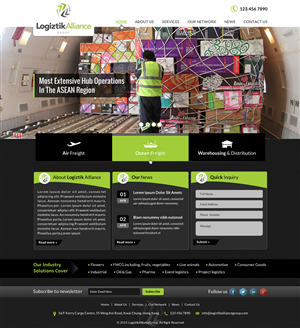 Web Design by Smart-tech solution for Logiztik Alliance Group | Design: #5832682