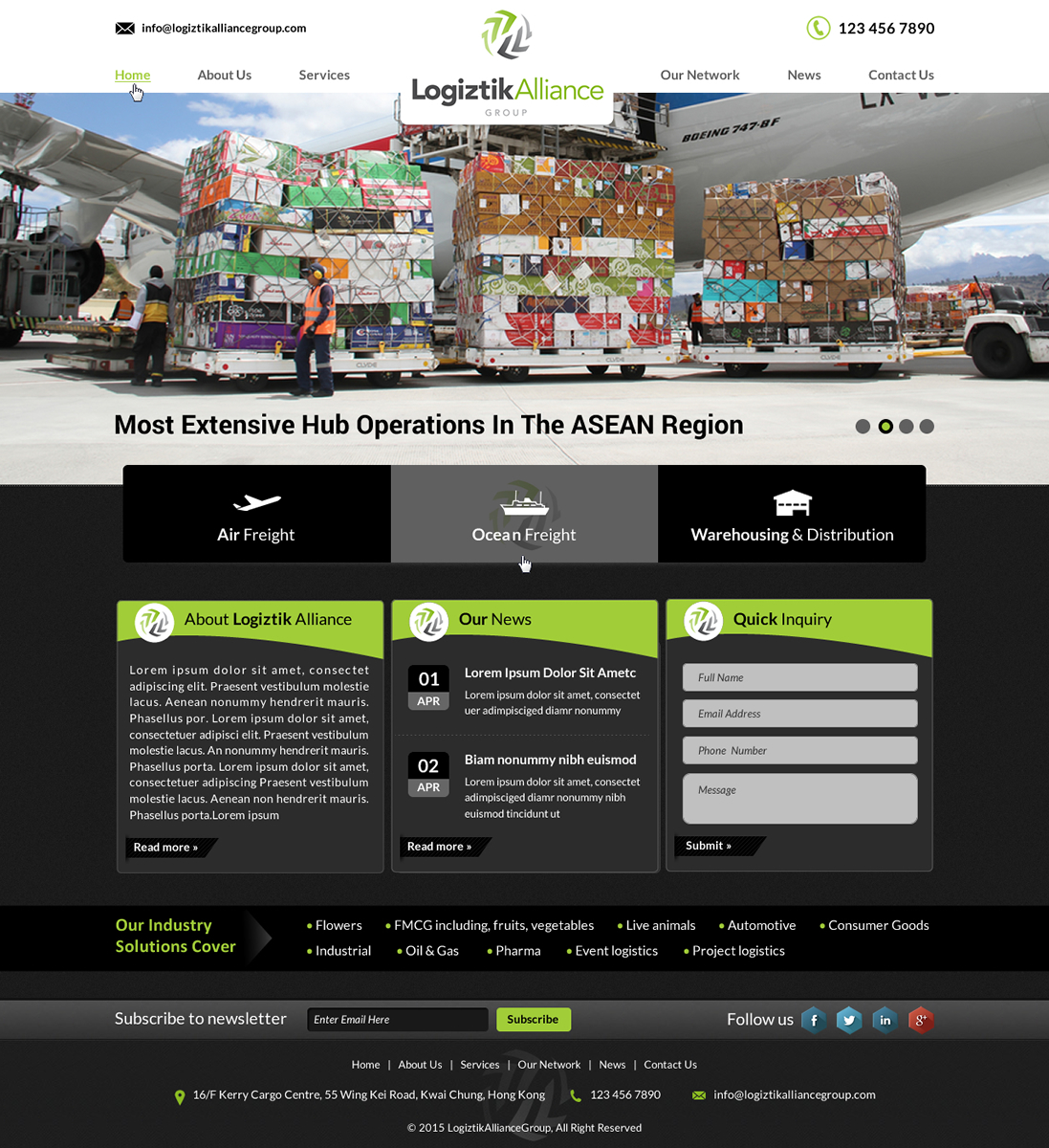 Web Design by Smart-tech solution for Logiztik Alliance Group | Design #5832701