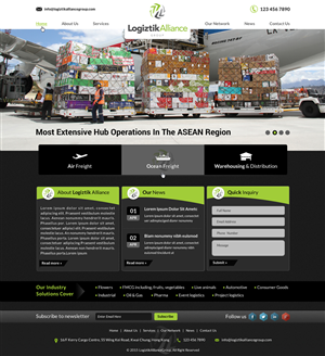 Web Design by Smart-tech solution for Logiztik Alliance Group | Design: #5832701
