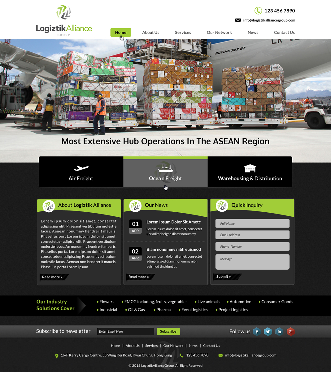 Web Design by Smart-tech solution for Logiztik Alliance Group | Design #5832719