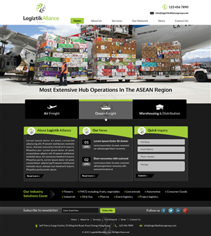 Web Design by Smart-tech solution for Logiztik Alliance Group | Design: #5832719