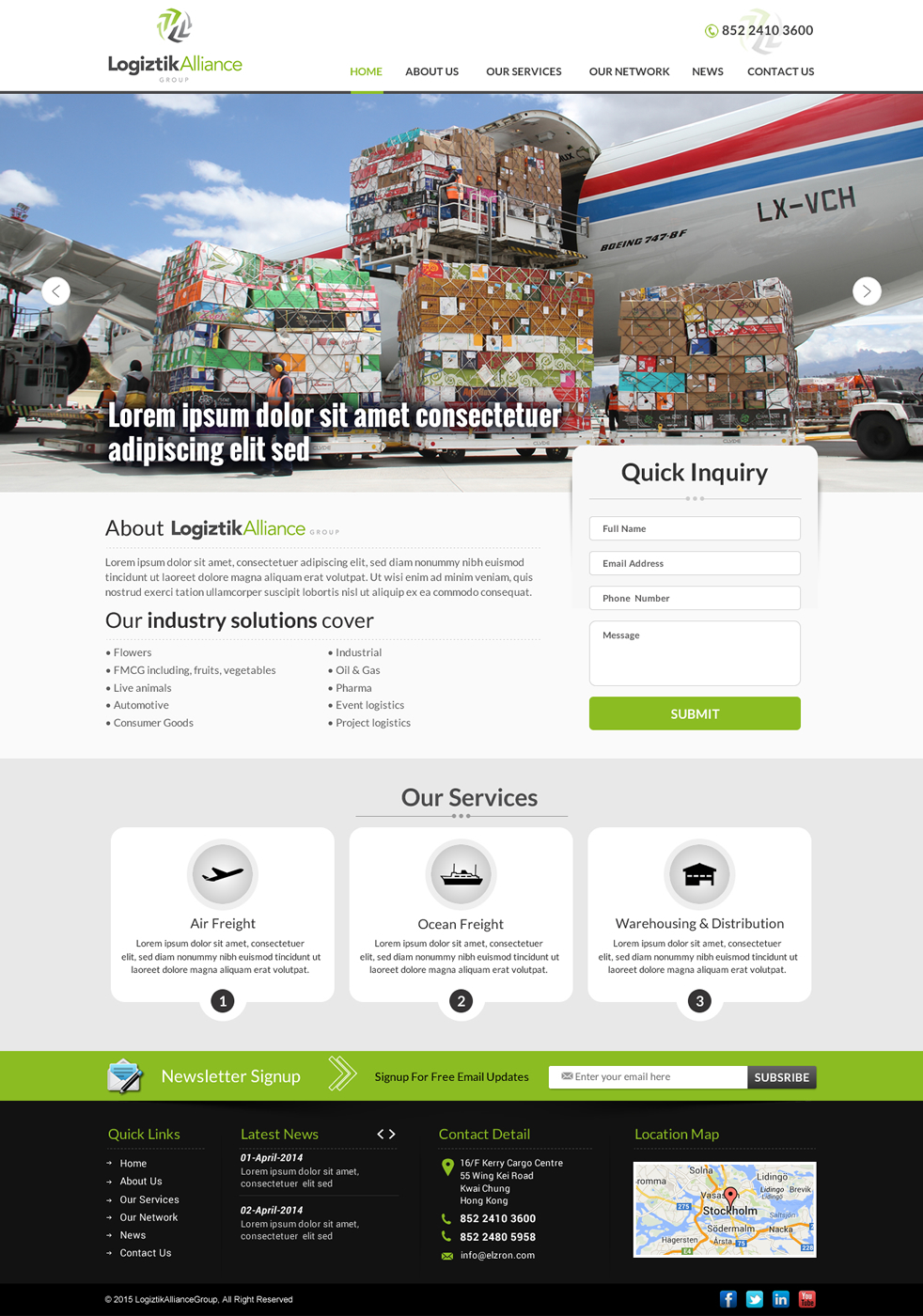 Web Design by Smart-tech solution for Logiztik Alliance Group | Design #5832736