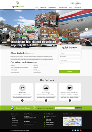 Web Design by Smart-tech solution for Logiztik Alliance Group | Design: #5832736