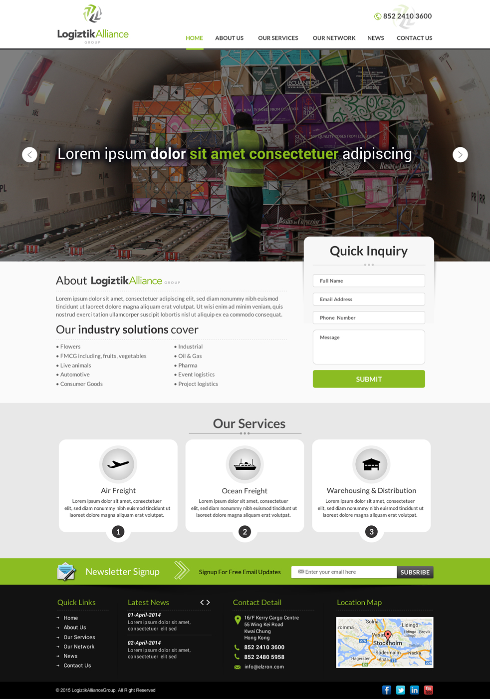 Web Design by Smart-tech solution for Logiztik Alliance Group | Design #5832747