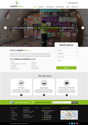 Web Design by Smart-tech solution for Logiztik Alliance Group | Design: #5832747