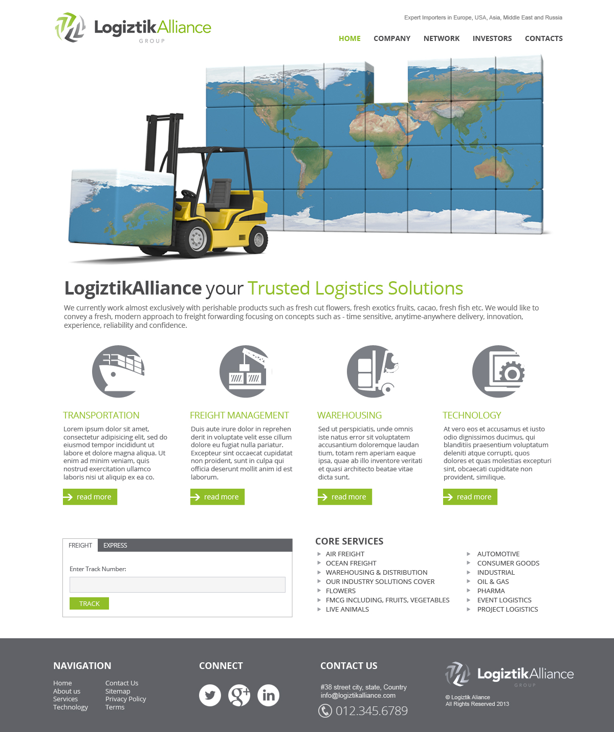 Web Design by jeckx2 for Logiztik Alliance Group | Design #5817399