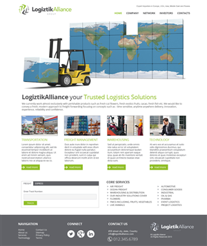 Web Design by jeckx2 for Logiztik Alliance Group | Design: #5817401