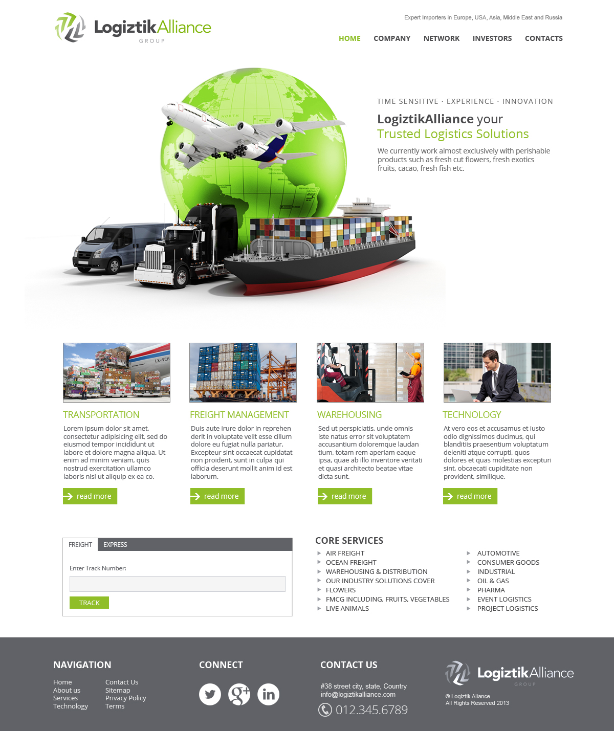 Web Design by jeckx2 for Logiztik Alliance Group | Design #5817722