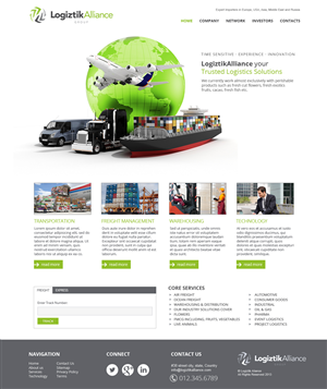 Web Design by jeckx2 for Logiztik Alliance Group | Design: #5817722
