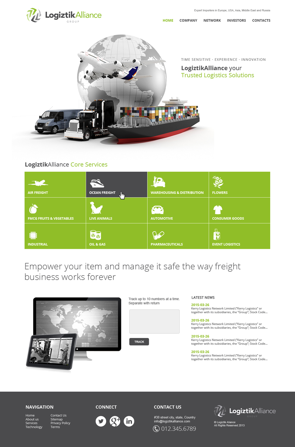 Web Design par jeckx2 pour Logiztik Alliance Group | Design #5817726