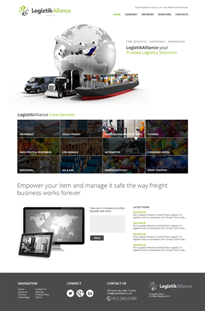 Web Design by jeckx2 for Logiztik Alliance Group | Design: #5818036