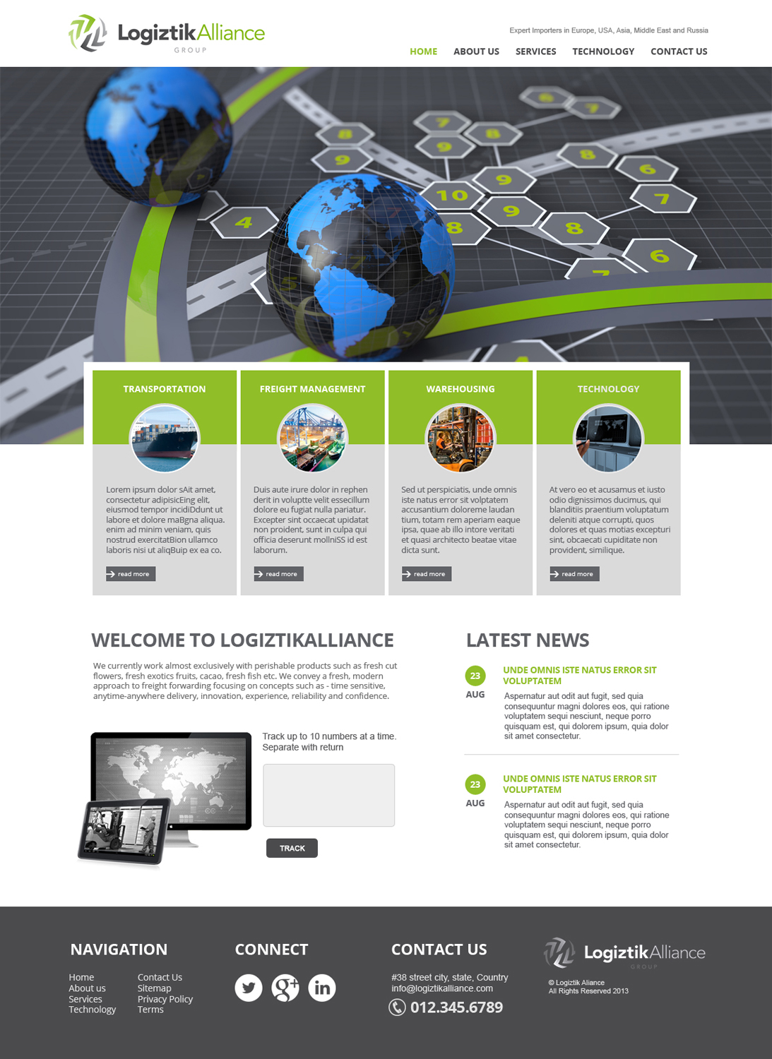 Web Design by jeckx2 for Logiztik Alliance Group | Design #5818271