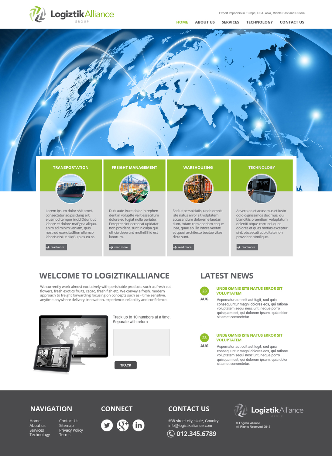 Web Design by jeckx2 for Logiztik Alliance Group | Design #5818278