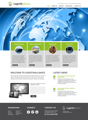 Web Design by jeckx2 for Logiztik Alliance Group | Design: #5818278