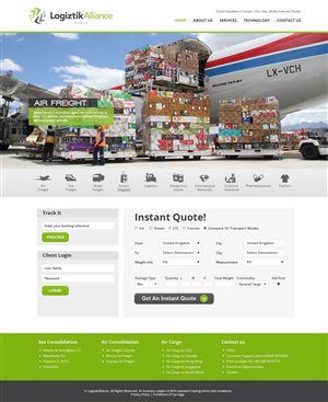 Web Design by jeckx2 for Logiztik Alliance Group | Design #5818469