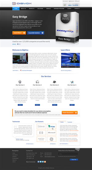 Digivox PSD Only - Joomla Web Design Project | Web Design par Violeta Pironkova