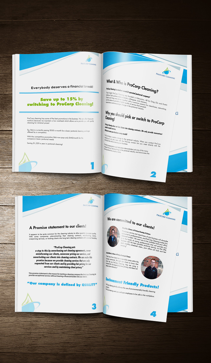 Catalogue Design by anto purwanto for ProCorpCleaning | Design #6317524