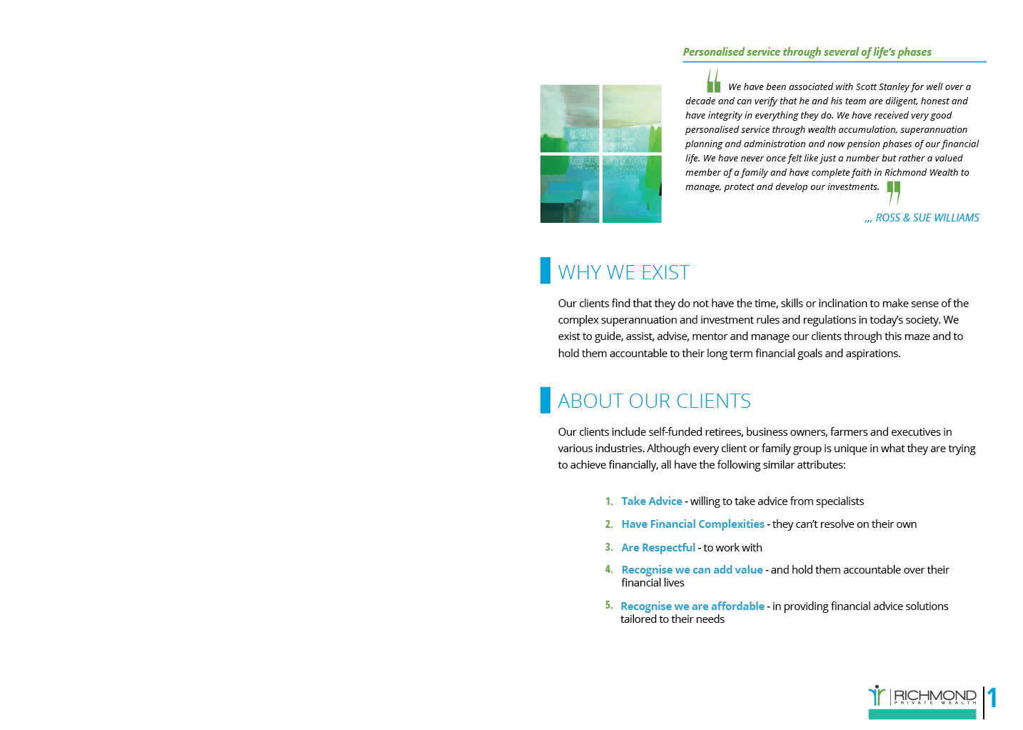 Brochure Design by Andrew1965 for Richmond Wealth | Design #5940982