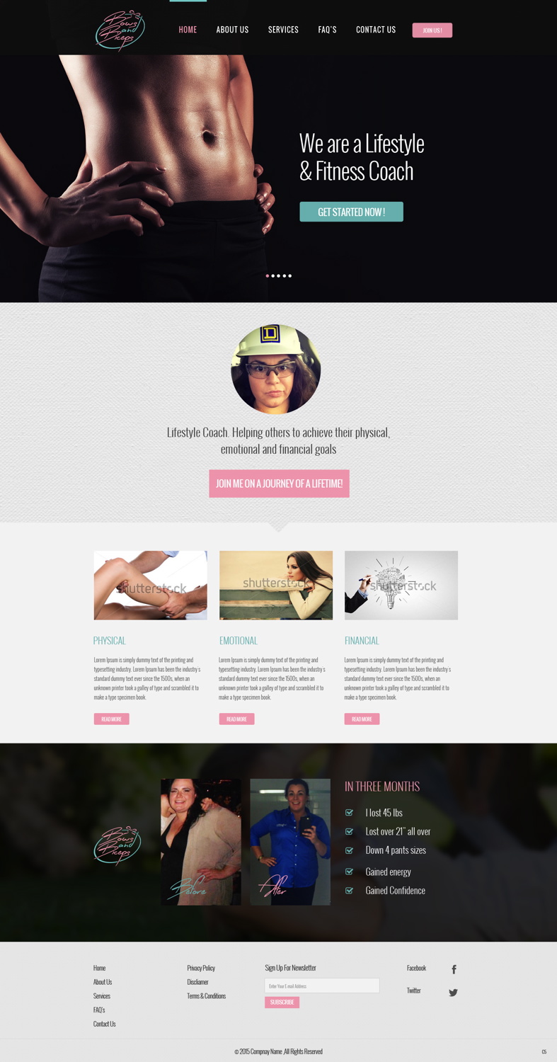 Wordpress Design by pb for this project | Design #5833773