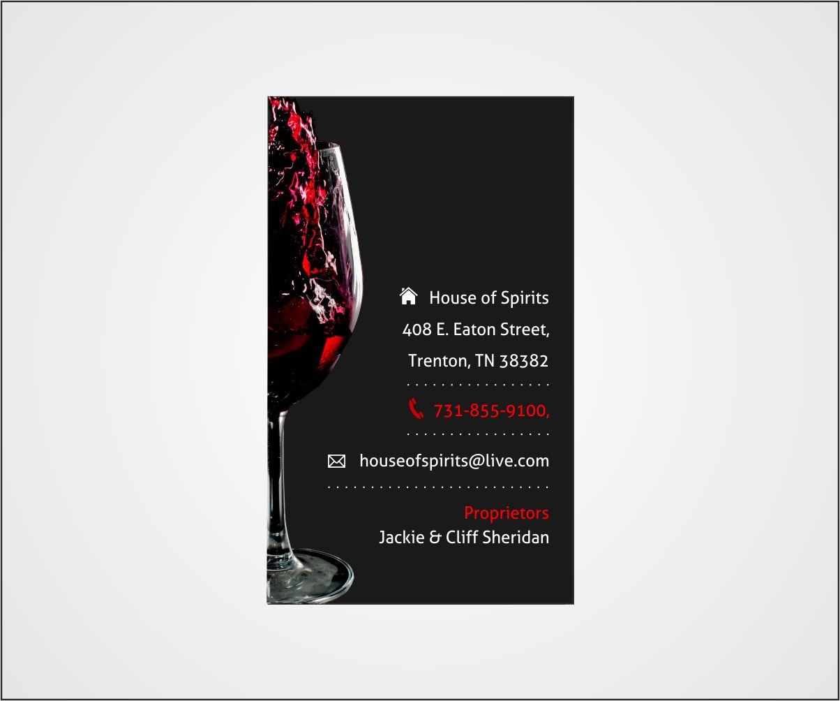 Business Card Design by travis111 for House nof Spirits | Design #5823016