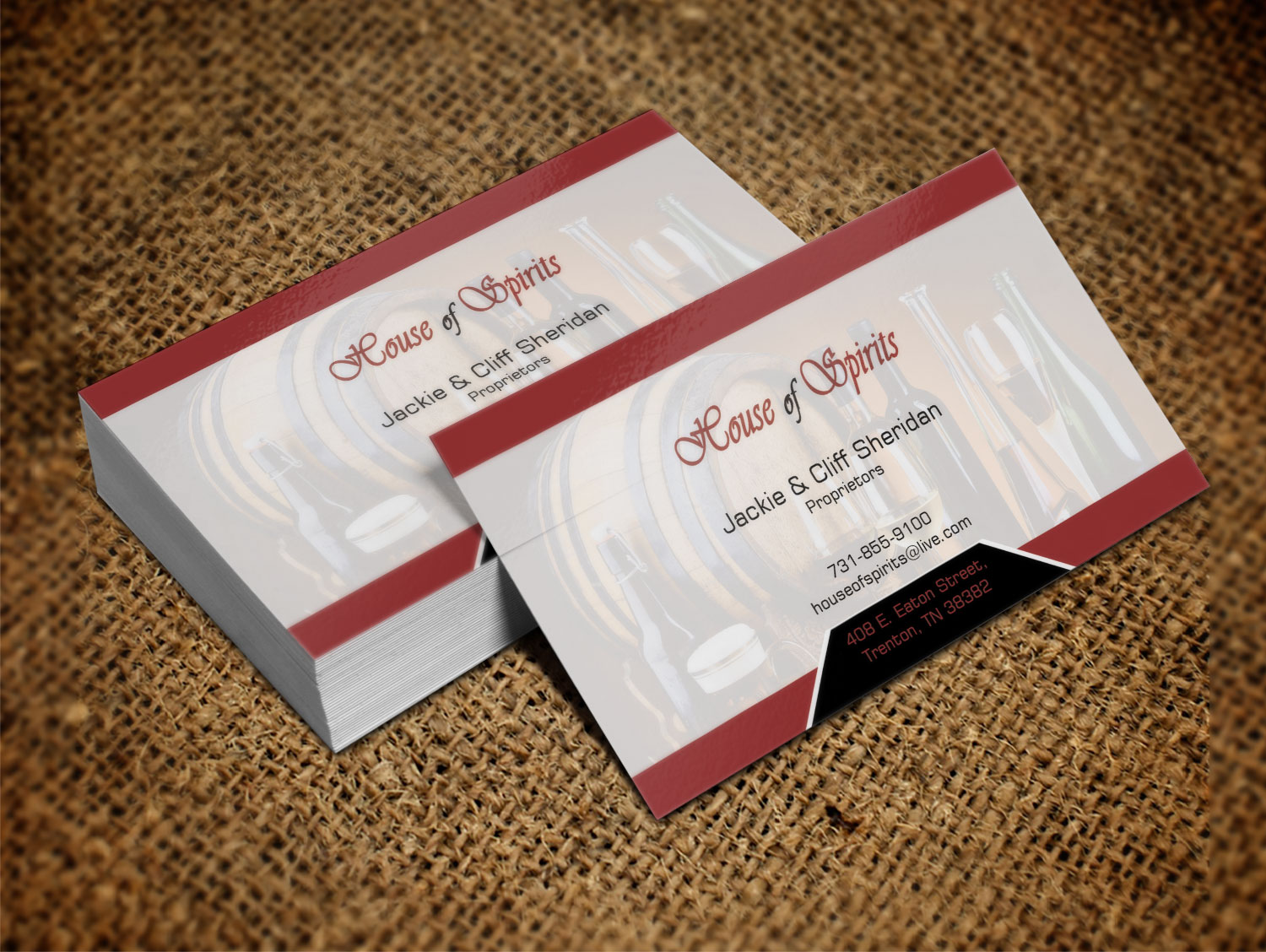 Business Card Design by Lanka Ama for House nof Spirits | Design #5821344