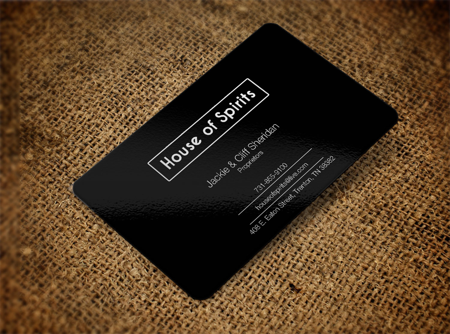 Business Card Design by Lanka Ama for House nof Spirits | Design #5821353