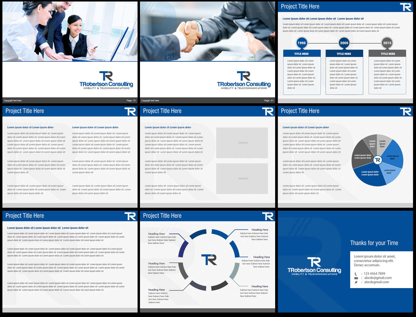 professional modern telecommunications powerpoint design for a